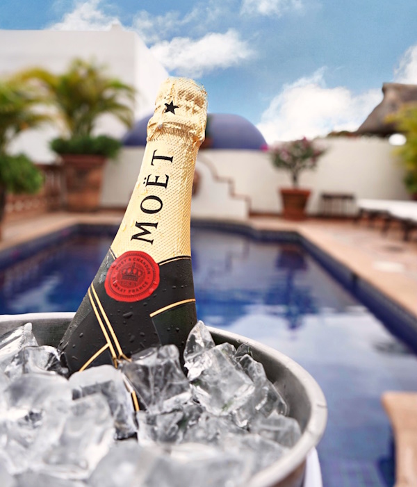 Bespoke Offers can include a bottle of chilled champagne poolside.